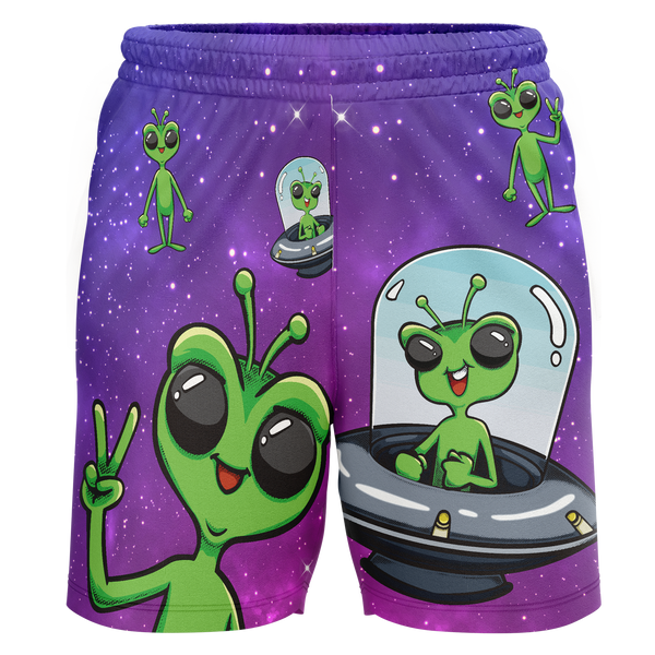 NJ Raiders Alien Adult Workout Wear Shorts
